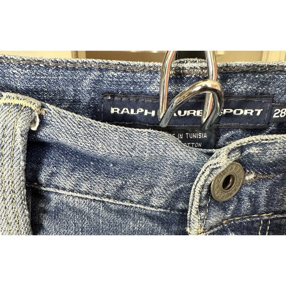 Ralph Lauren Sport Madison 888 Jeans Women's 28 Light Wash Distressed Denim - Picture 9 of 10